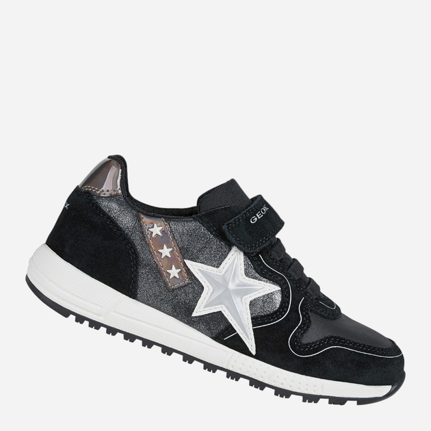 Sneakersy dziecięce dla dziewczynki Geox J16AQA02285-C0039 34 Czarny/Szary (8050036265166) - obraz 3