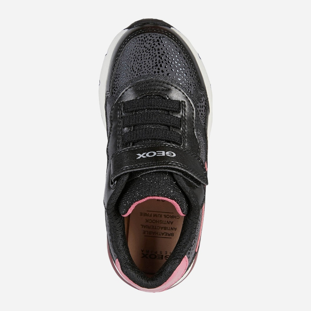 Sneakersy młodzieżowe dziewczęce Geox J268VC0NFDH-C0922 36 Czarne (8050036808653) - obraz 4