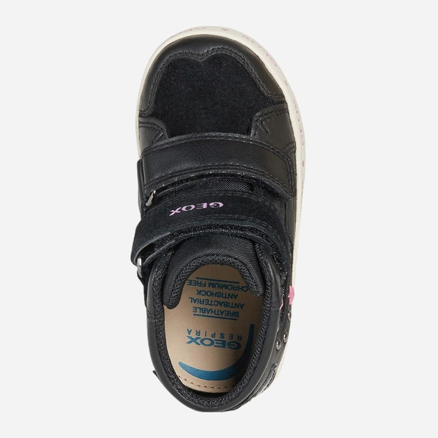 Trzewiki dziecięce dla dziewczynki Geox B16D5A08554-C9999 26 Czarne (8050036213181) - obraz 4