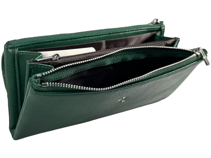 Стильный женский кошелек с экокожи, зеленый ArtMar - изображение 6
