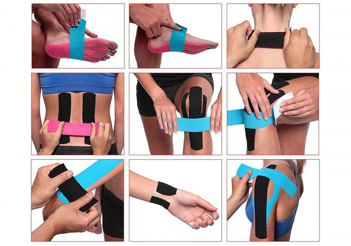 Кинезиологический тейп EasyFit Kinesio бежевый - изображение 4