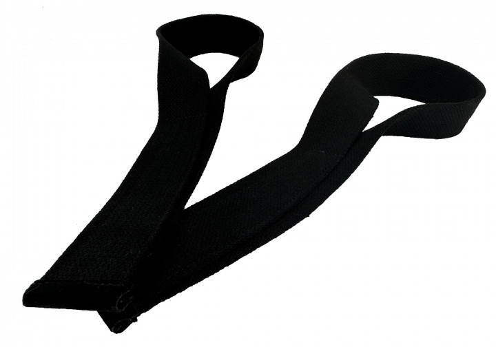 Лямки атлетичні EasyFit Delta Long для тягової тяги чорні - зображення 5