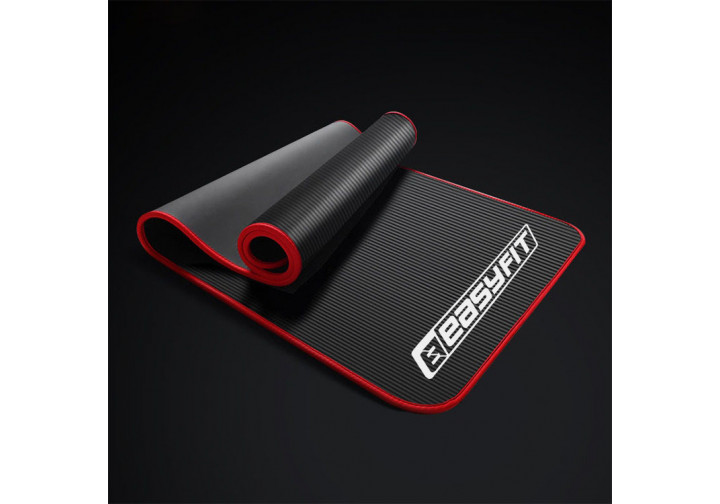 Коврик для йоги и фитнеса EasyFit Flex Pro Черный с красным кантом - изображение 2