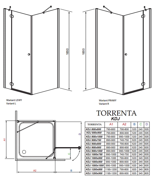 Душевая кабина RADAWAY Torrenta KDJ (32242-01-01 NL) - Фото 8 Душевая кабина RADAWAY Torrenta KDJ (32242-01-01 NL) - изображение 8