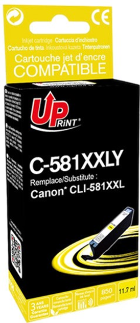 Tusz do drukarek UPrint CLI-581Y XXL do Canon 11.7 ml Yellow (C-581XXLY) - obraz 1