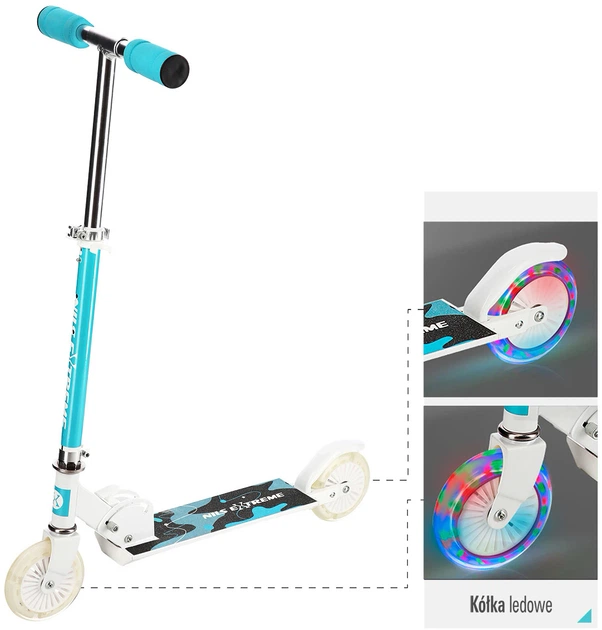 Hulajnoga dziecięca Nils Extreme HD505 miętowa (5907695597387) (955555907778201) - Outlet - obraz 13