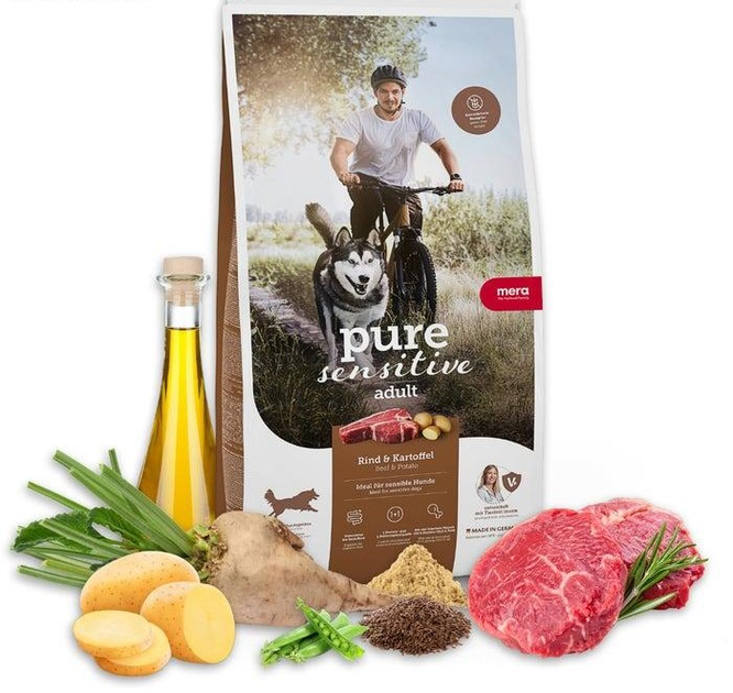 Sucha karma dla psów Mera Pure Sensitive Fresh Meat ze świeżym mięsem wołowym i ziemniakami Bezzbożowe 12.5 kg (4025877574504) - obraz 2