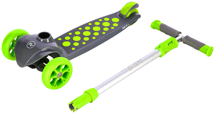 Самокат дитячий Nils Fun HLB02 Зелений (5907695544343) - зображення 4