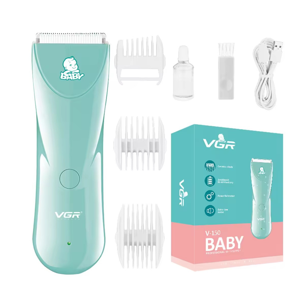 Машинка для стрижки детей VGR V-150 Baby аккумуляторная 3 насадки IPX7 ...