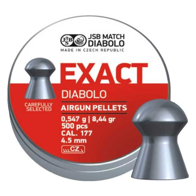 Кулі для пневматики JSB Diabolo Exact (4,51мм, 0,547г, 500 шт) - зображення 1