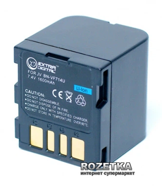 Acuuページです Аккумулятор для JVC BN-VF714U, 7.4 В, 1600 мАч, Li-ion (DV00DV1179