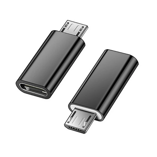 Адаптер перехідник Type-C - Micro USB Black - изображение 2