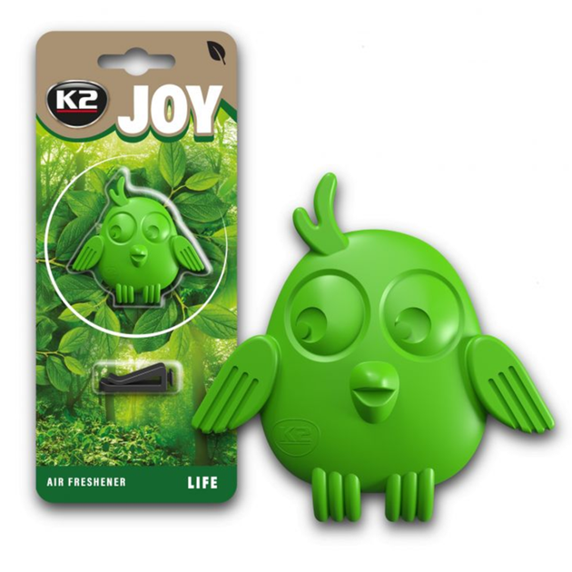 Автомобільний ароматизатор (освіжувач) повітря на решітку обдува K2 JOY LIFE ( V894 ) - Фото 1 Автомобільний ароматизатор (освіжувач) повітря на решітку обдува K2 JOY LIFE ( V894 ) - изображение 1