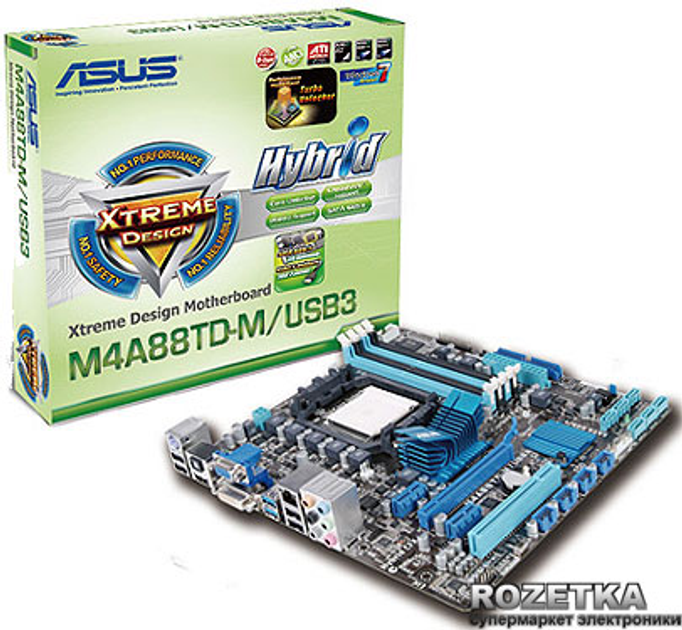 Материнская плата Asus M4A88TD-M/USB3 (sAM3, AMD 880G, PCI x16) – фото ...