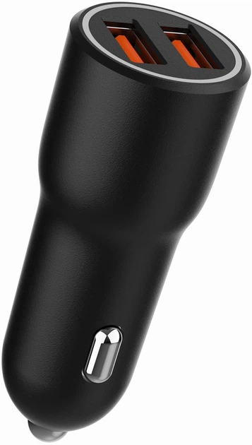 Ładowarka samochodowa Gembird 2 x USB-A 18W QC3.0 TA-UC-A2QC36-CAR-01 (8716309129657) - obraz 2