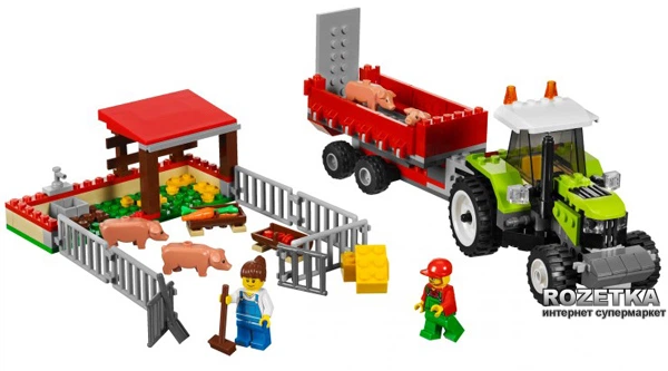 Конструктор LEGO City Свиноферма і трактор (7684) - Фото 3 Конструктор LEGO City Свиноферма і трактор (7684) - зображення 3