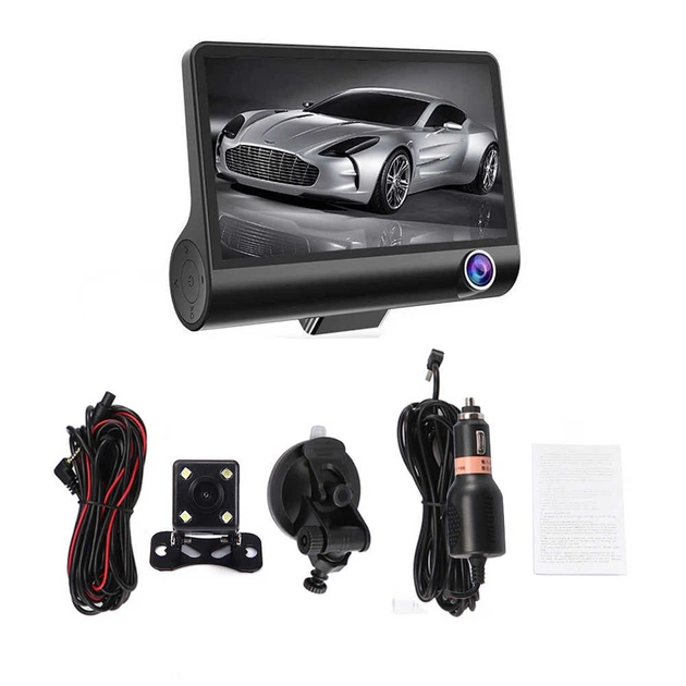 Видеорегистратор с 3 камерами Car DVR WDR Clefers - FullHD 1080P - Экран 4" - Ночной режим, Парковка, Стабилизация (509850х3) - изображение 8