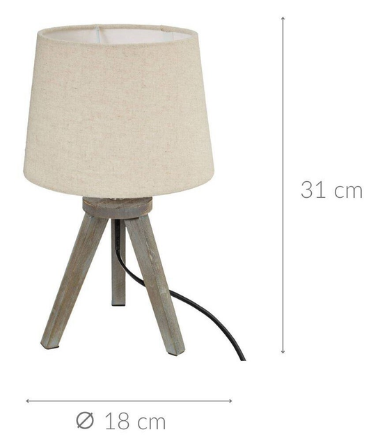 Настільна лампа-нічник Atmosphera Mini Noir 30.5 см Beige (3560238334591) - зображення 4