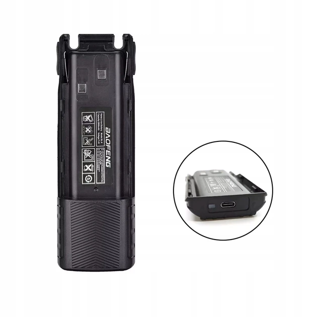 Підсилена акумуляторна батарея BL-8L для Baofeng UV-82, 3800 mAh, Type-C - Фото 2 Підсилена акумуляторна батарея BL-8L для Baofeng UV-82, 3800 mAh, Type-C - зображення 2