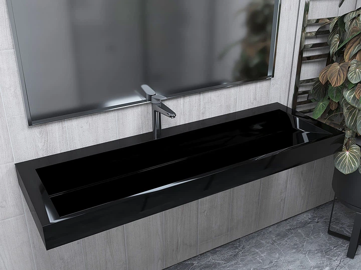 Раковина, Умывальник, подвесной Status Adler 150 Black - изображение 2