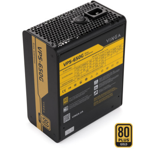 Блок питания Vinga 650W (VPS-650G) - изображение 2