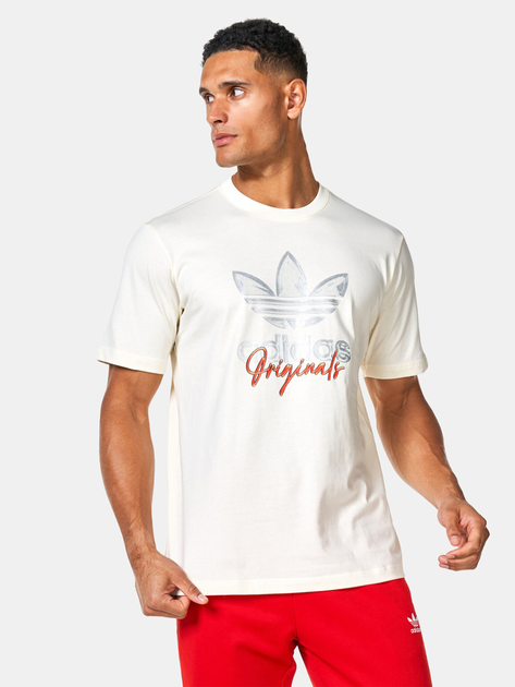 Koszulka męska bawełniana adidas Originals IS2910 S Beżowa (4067887677363) - obraz 1