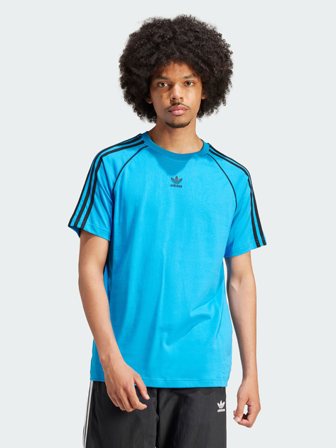 Koszulka męska bawełniana adidas Originals IS2830 M Błękitna (4066757441561) - obraz 1