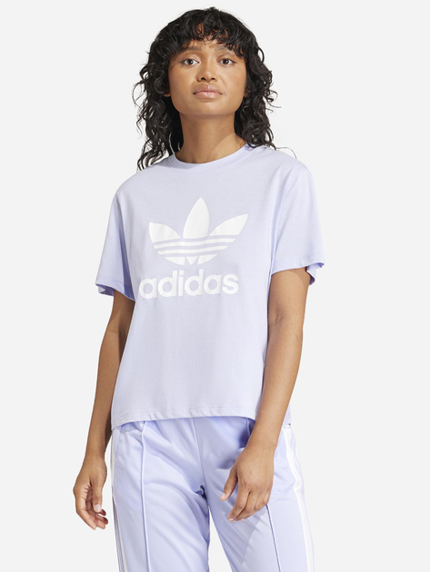 Koszulka damska adidas Originals IN8439 L Fioletowa (4066757217609) - obraz 1