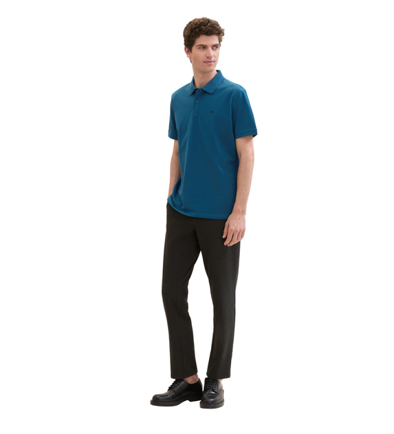 Поло Tom Tailor Basic Polo Shirt S Синій 1031006ХХ13353 - изображение 4
