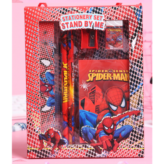 Набор канцелярии в школу для мальчика Человек Паук Spider-man в коробке ...