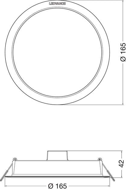 Світильник точковий LEDVANCE 13W 1300Lm 4000K IP44 - зображення 3