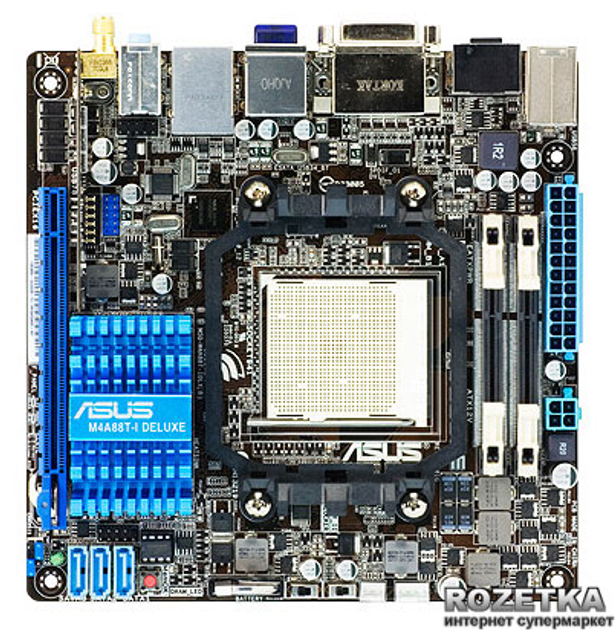 Материнская плата Asus M4A88T-I Deluxe (AM3, AMD 880G, PCI-Ex16) – фото ...