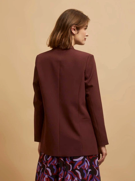 Marynarka damska Moodo Z-MR-4207 XS Brązowa (5904152411439) - obraz 2