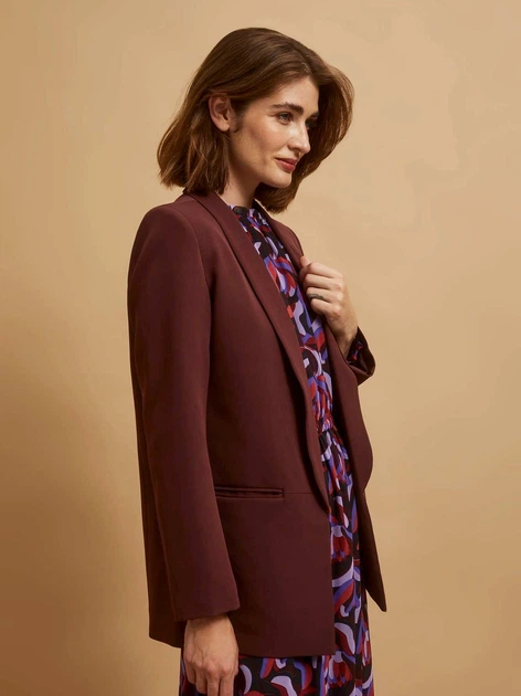 Marynarka damska Moodo Z-MR-4207 L Brązowa (5904152411460) - obraz 6