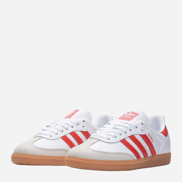 Tenisówki damskie do kostki adidas Originals Samba OG W IF6513 38 (5UK) Biały/Czerwony (4066765920911) - obraz 2