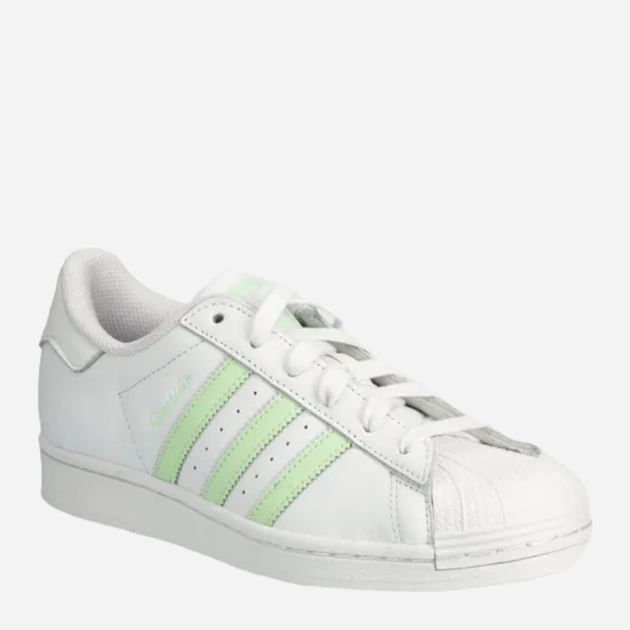 Trampki damskie do kostki adidas Originals Superstar W IE3005 41.5 (7.5UK) Biały/Seledynowy (4066765905550) - obraz 2