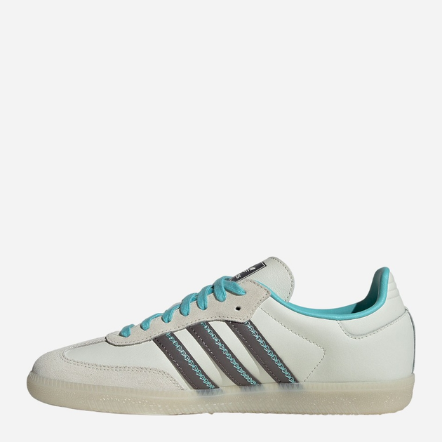 Tenisówki damskie do kostki adidas Originals Samba OG W IG6048 38.5 (5.5UK) Biały/Turkusowy (4066759297272) - obraz 2