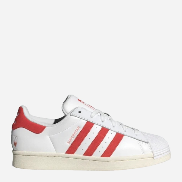 Trampki damskie do kostki adidas Originals Superstar W IG5958 39.5 (6UK) Biały/Czerwony (4066764086533) - obraz 1