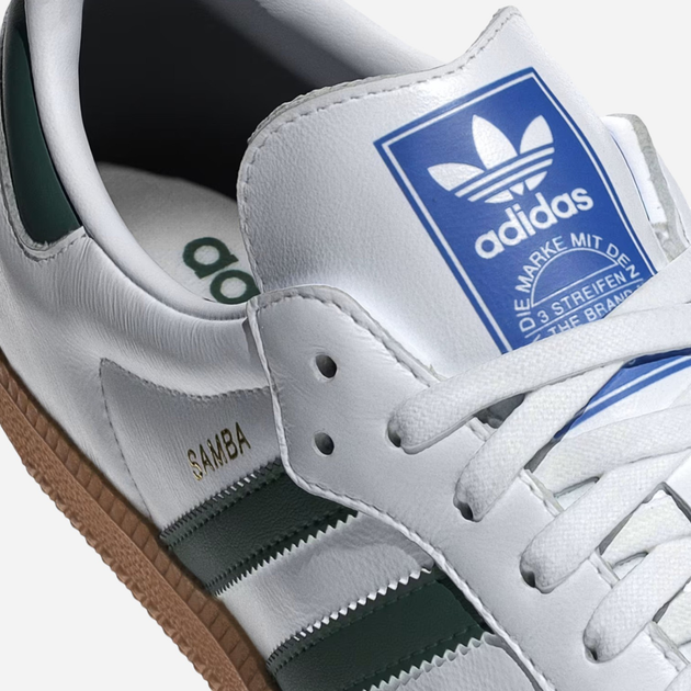 Sneakersy męskie skórzane adidas Originals Samba OG Collegiate IE3437 41.5 (7.5UK) Białe (4067886949171) - obraz 5