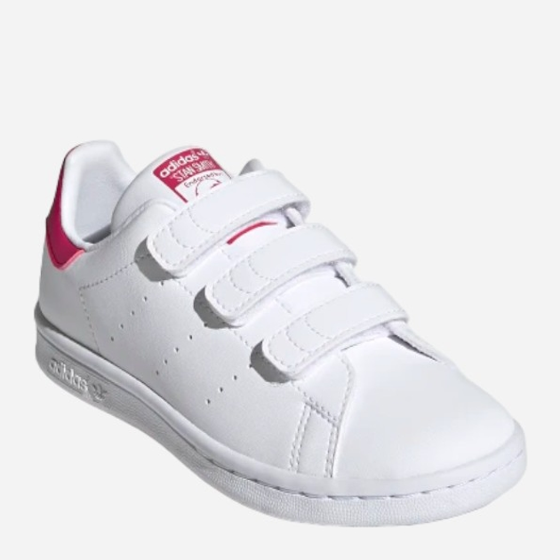 Sneakersy dla dziewczynki na rzepy adidas Originals Stan Smith CF C FX7540 35 (2.5UK) Białe (4064037696373) - obraz 3