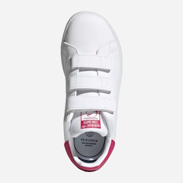 Sneakersy dla dziewczynki na rzepy adidas Originals Stan Smith CF C FX7540 35 (2.5UK) Białe (4064037696373) - obraz 5