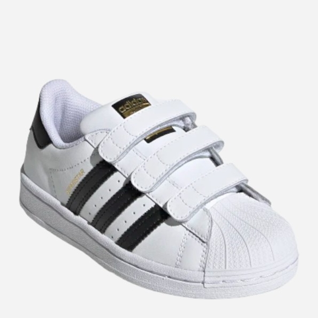 Sneakersy chłopięce na rzepy adidas Originals Superstar CF C EF4838 35 (2.5UK) Białe (4062053339632) - obraz 3