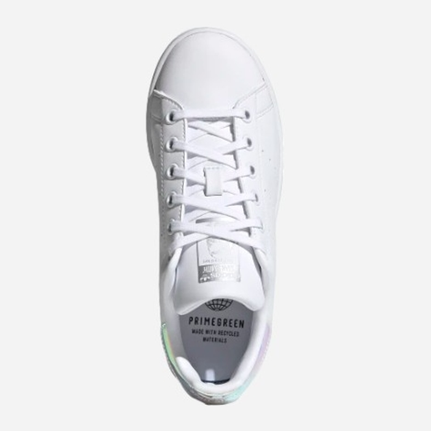 Sneakersy dziecięce dla dziewczynki adidas Originals Stan Smith J FX7521 36 (3.5UK) Białe z niebieskim kameleonem (4064037252876) - obraz 5