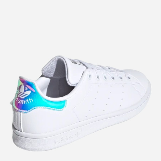 Sneakersy dziecięce dla dziewczynki adidas Originals Stan Smith J FX7521 36.5 (4UK) Białe z niebieskim kameleonem (4064037252852) - obraz 4