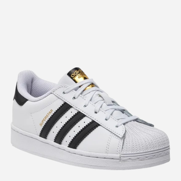 Sneakersy chłopięce adidas Originals Superstar 50 C FU7714 28.5 (11KUK) Białe z czarnym (4062056447570) - obraz 3