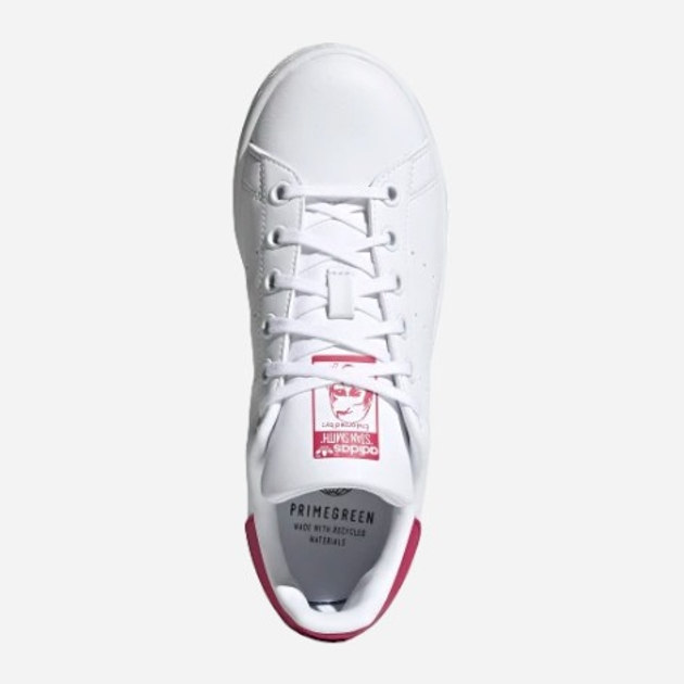 Sneakersy dziecięce dla dziewczynki adidas Originals Stan Smith J FX7522 36 (3.5UK) Białe z czerwonym (4064037246462) - obraz 5