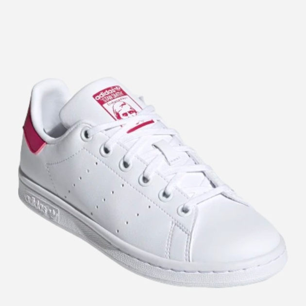 Підліткові кеди для дівчинки adidas Originals Stan Smith J FX7522 37 (4.5UK) Білі з червоним (4064037246455) - зображення 3