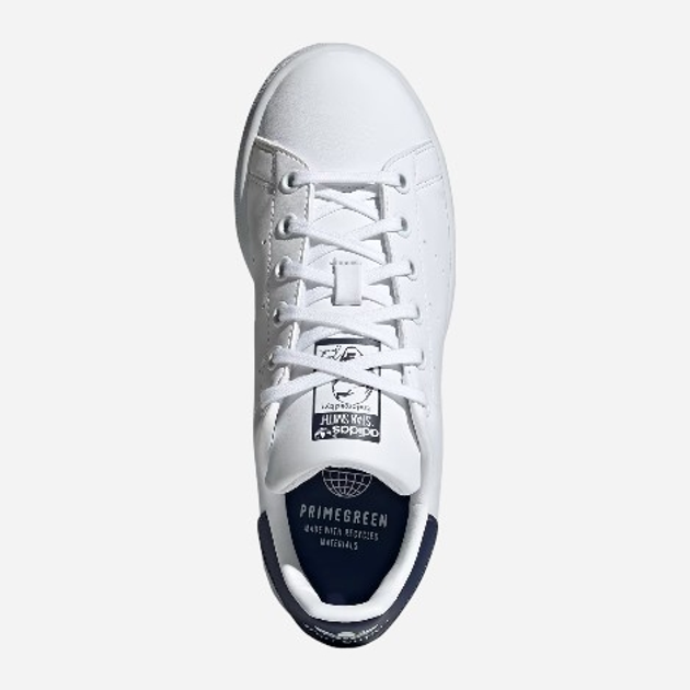 Підліткові кеди для дівчинки adidas Originals Stan Smith J H68621 38 (5UK) Білі з темно-синім (4064043561238) - зображення 5