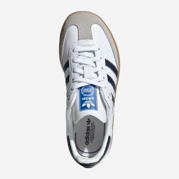 Дитячі кеди для хлопчика adidas Originals Samba OG C IE1332 27 (10KUK) Білі з чорним (4067892678683) - зображення 5