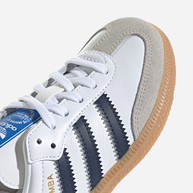 Дитячі кеди для хлопчика adidas Originals Samba OG C IE1332 27 (10KUK) Білі з чорним (4067892678683) - зображення 7